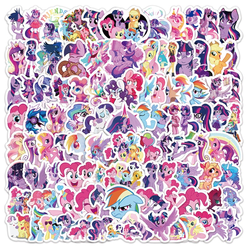 Free Anime Merchandise - 100pcs Cartoon My Little Ponys Twilight