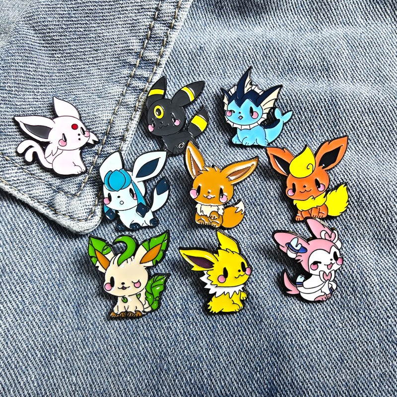 Enamel Pin Set - Hot 9 Pcs Anime Elf Brooch