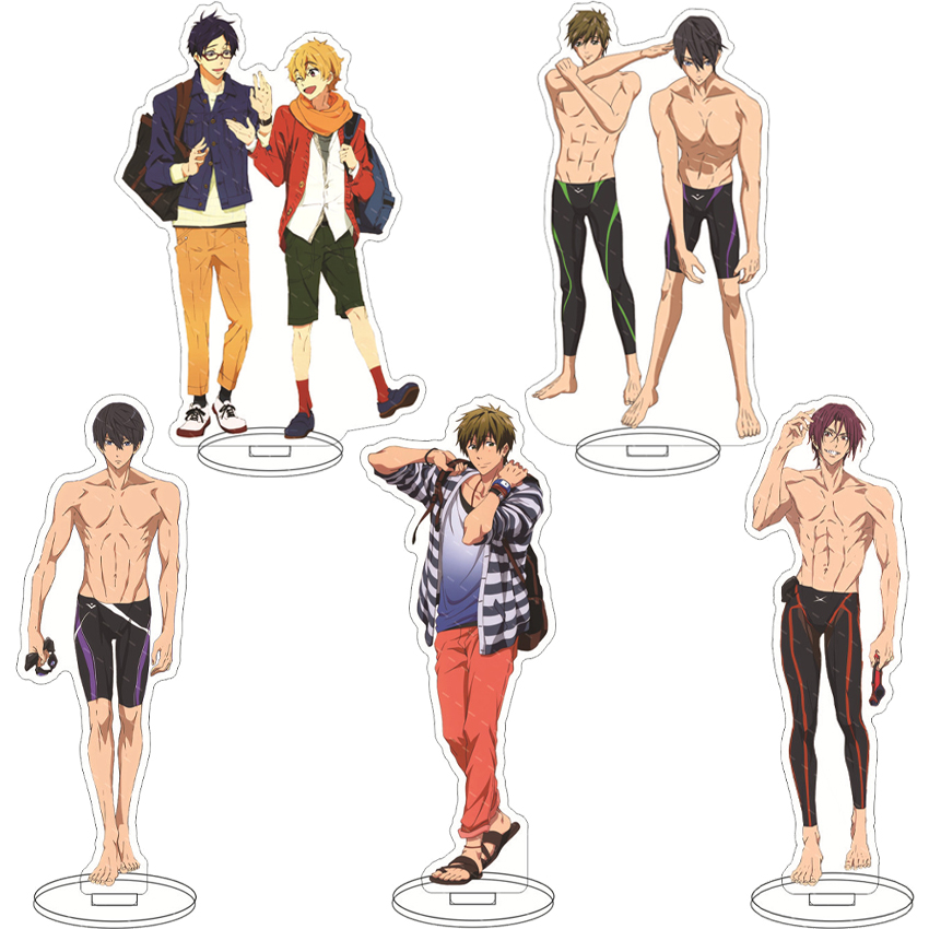 16CM Anime Acrylic Figure Free - Anime Merch 评论和价格
