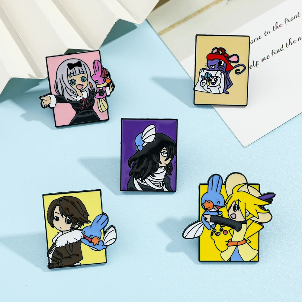 5 Pcs Pokémon Anime Characters - Enamel Pin Set 评论和价格