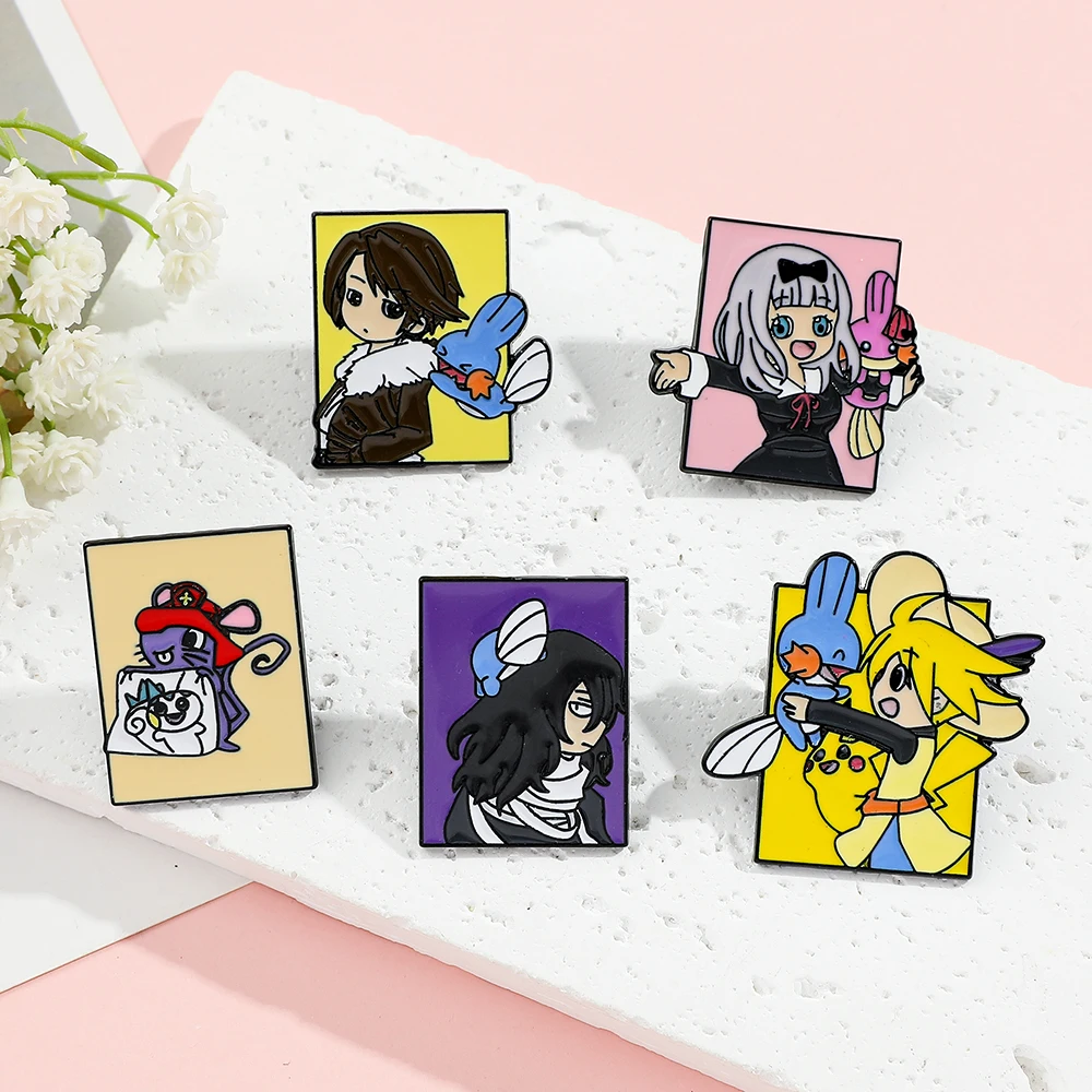 5 Pcs Pokémon Anime Characters - Enamel Pin Set 评论和价格