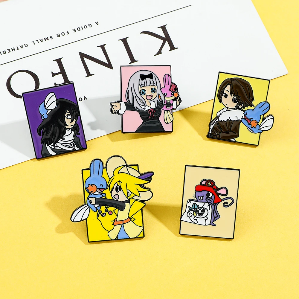 5 Pcs Pokémon Anime Characters - Enamel Pin Set 评论和价格