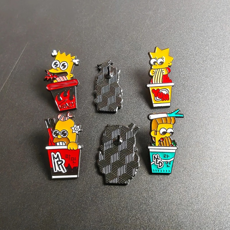 6pcs Set The Simpsons Cute fun - Enamel Pin Set 评论和价格