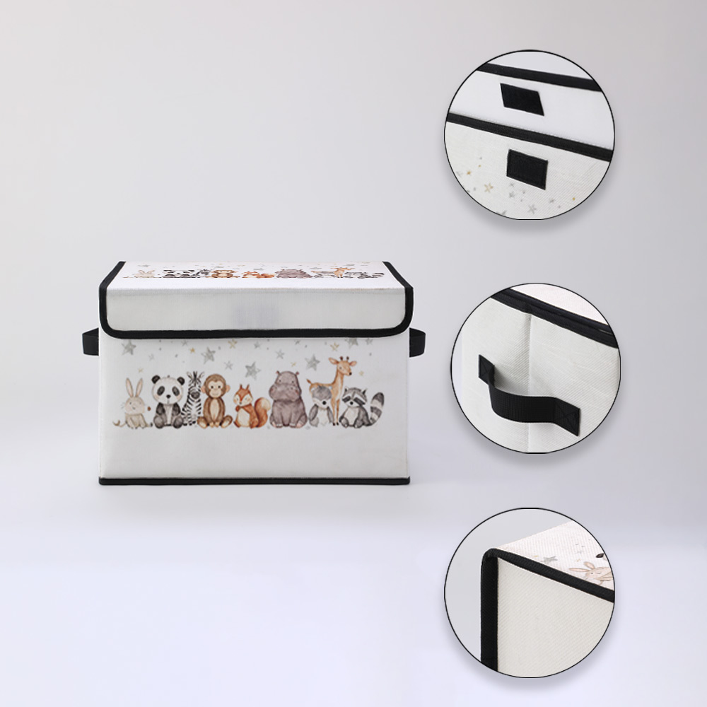 Watercolor Woodland Animal Pri - Manga Storage Box 评论和价格
