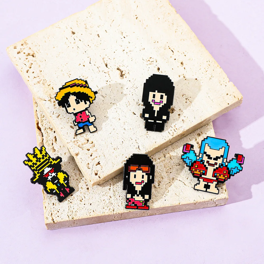 5 Pcs Creativity Pixel Style B - Enamel Pin Set 评论和价格