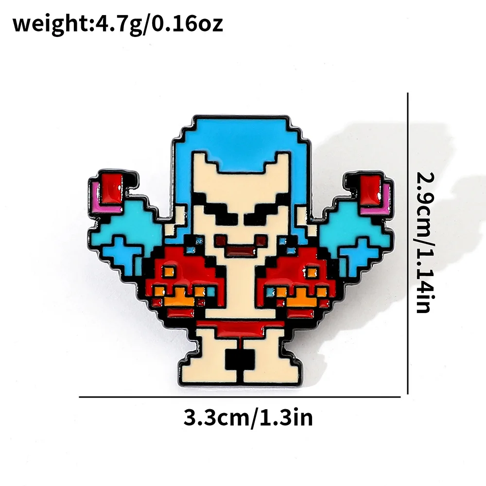 5 Pcs Creativity Pixel Style B - Enamel Pin Set 评论和价格