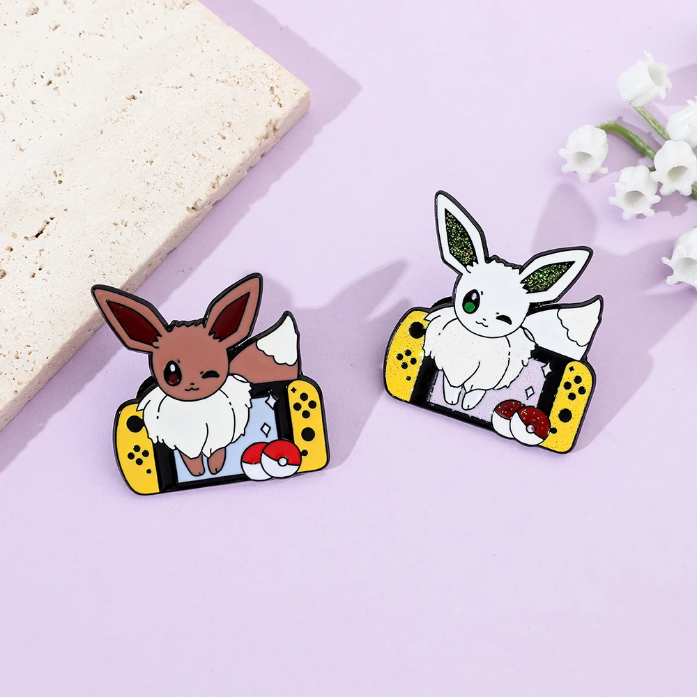 2 Pcs Anime Elf Cartoon Brooch - Enamel Pin Set 评论和价格