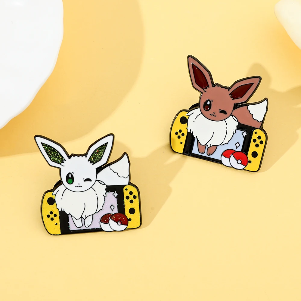 2 Pcs Anime Elf Cartoon Brooch - Enamel Pin Set 评论和价格