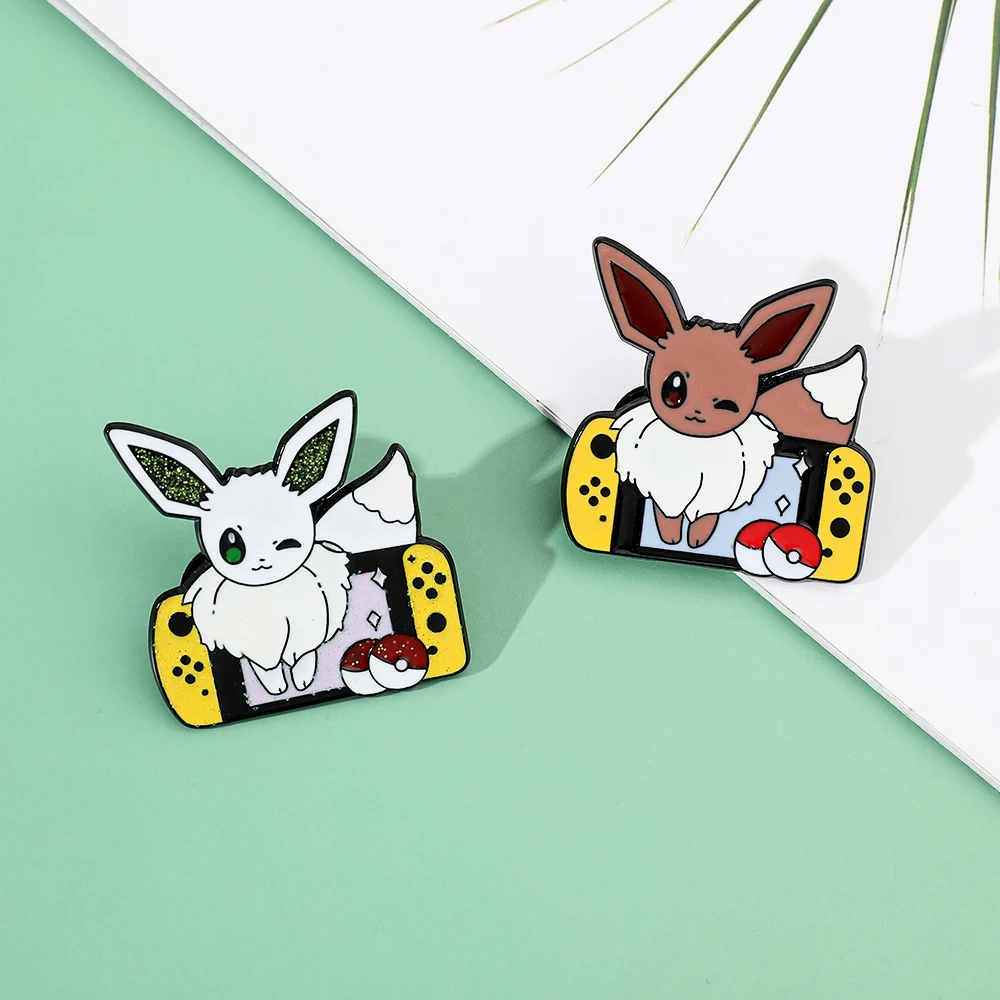 2 Pcs Anime Elf Cartoon Brooch - Enamel Pin Set 评论和价格