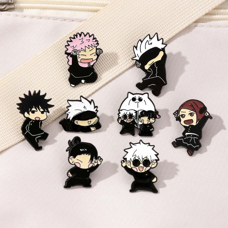 8pcs Anime Itadori Yuji Enamel - Enamel Pin Set 评论和价格