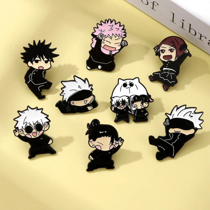 8pcs Anime Itadori Yuji Enamel - Enamel Pin Set 评论和价格