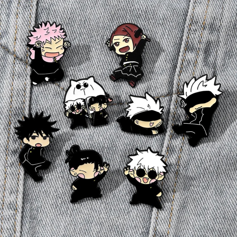 8pcs Anime Itadori Yuji Enamel - Enamel Pin Set 评论和价格